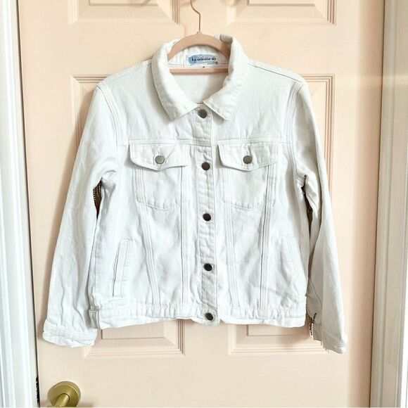 Big water blue sky white denim jacket - Picture 2 of 9